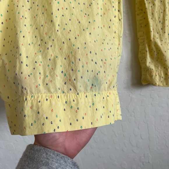 Anthropologie E by Eloise 100% Cotton Yellow Droplet Printed Pajama Pants Medium - Picture 3 of 6